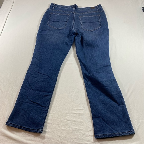 Lee Jeans Women’s 16 Straight Leg Relaxed Flannel Lined Jeans Winter jeans denim - Picture 4 of 8